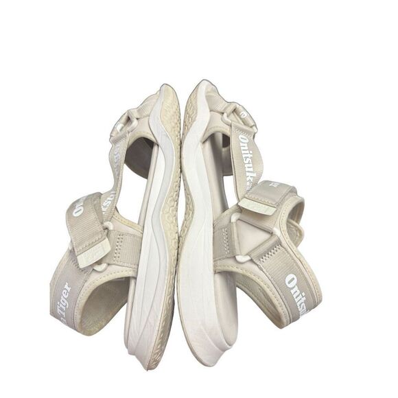 Asics Onitsuka Tiger OHBORI STRAP 1183B305 OATMEAL/WHITE Size 9 - Picture 4 of 9